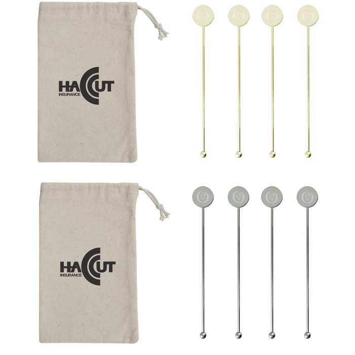 DH95158 Stainless Steel Cocktail Stirrers Set W...